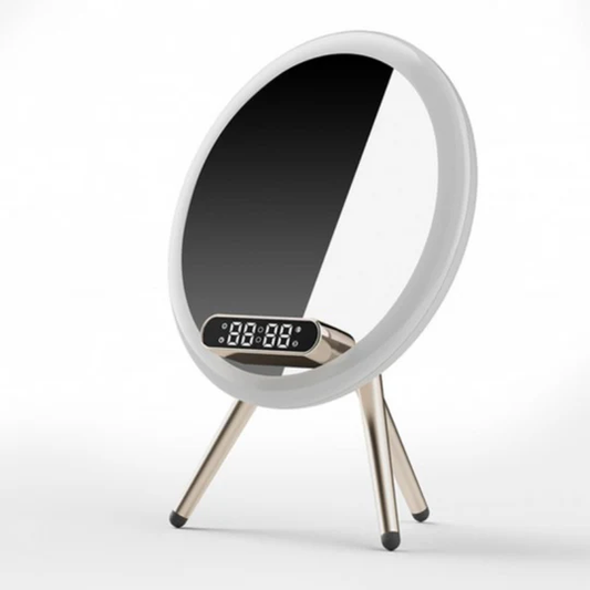 Magic Mirror Q6 – Smart Makeup Mirror with 15W Wireless Charging, Bluetooth Speaker & Clock - Infinitygallery.store