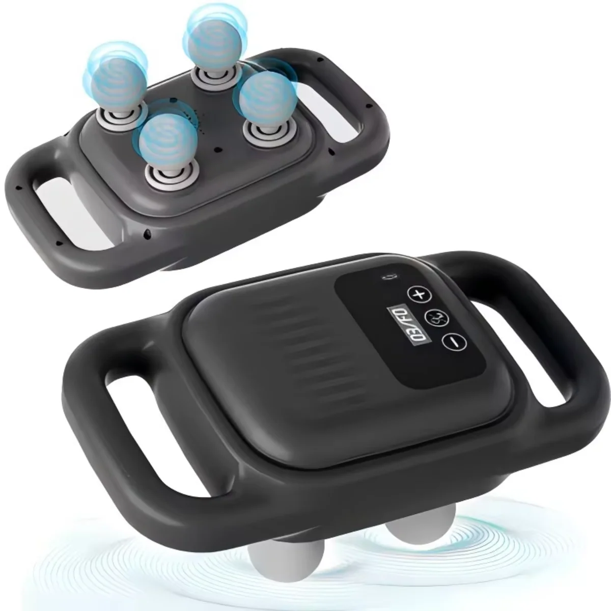 Handheld Four Heads Back Massager Gun – Deep Tissue & Quad-Axis Technology - Infinitygallery.store