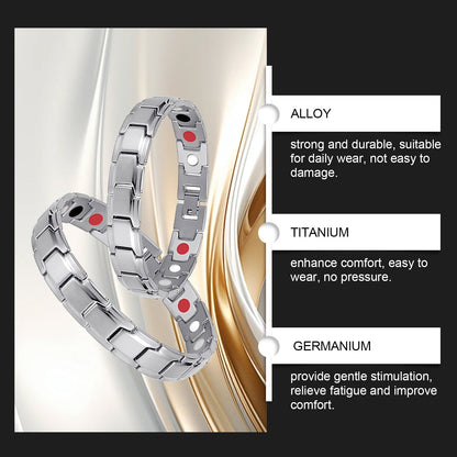 Gentle Body Care Men’s Bracelet with Titanium & Germanium Stones | Infinity Gallery - Infinitygallery.store