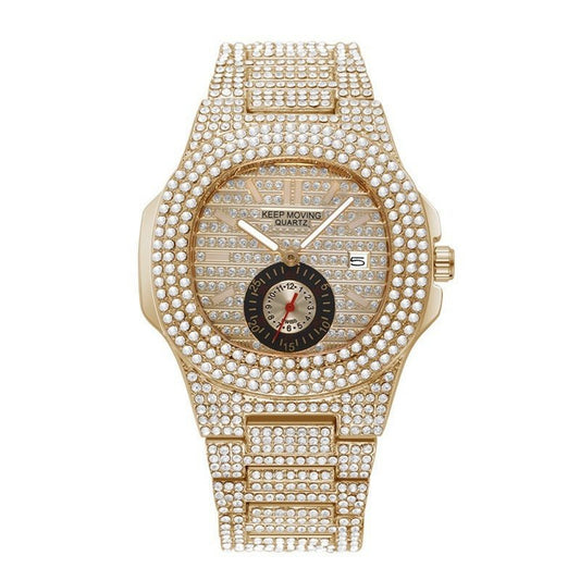 Men's Fashion Quartz Watch – Fully-Jewelled Design with Calendar - Infinitygallery.store