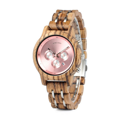 Men’s Wooden Watch – Business Casual Quartz Timepiece - Infinitygallery.store