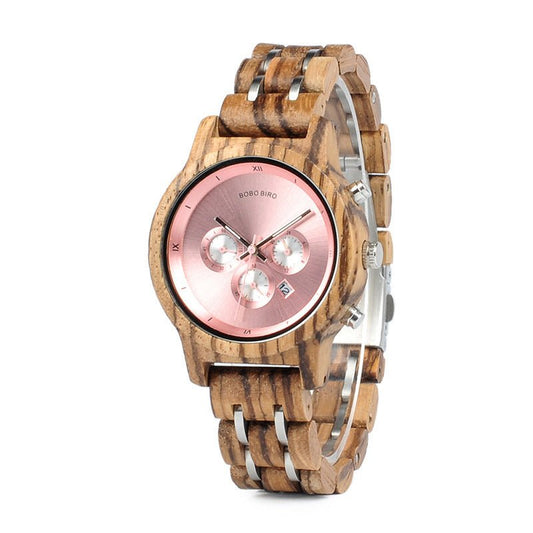 Men’s Wooden Watch – Business Casual Quartz Timepiece - Infinitygallery.store
