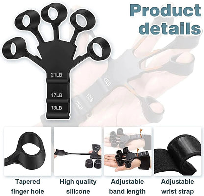 Metal-Hook Grip Strength Trainer – Adjustable Finger Exerciser for Hand & Forearm - Infinitygallery.store