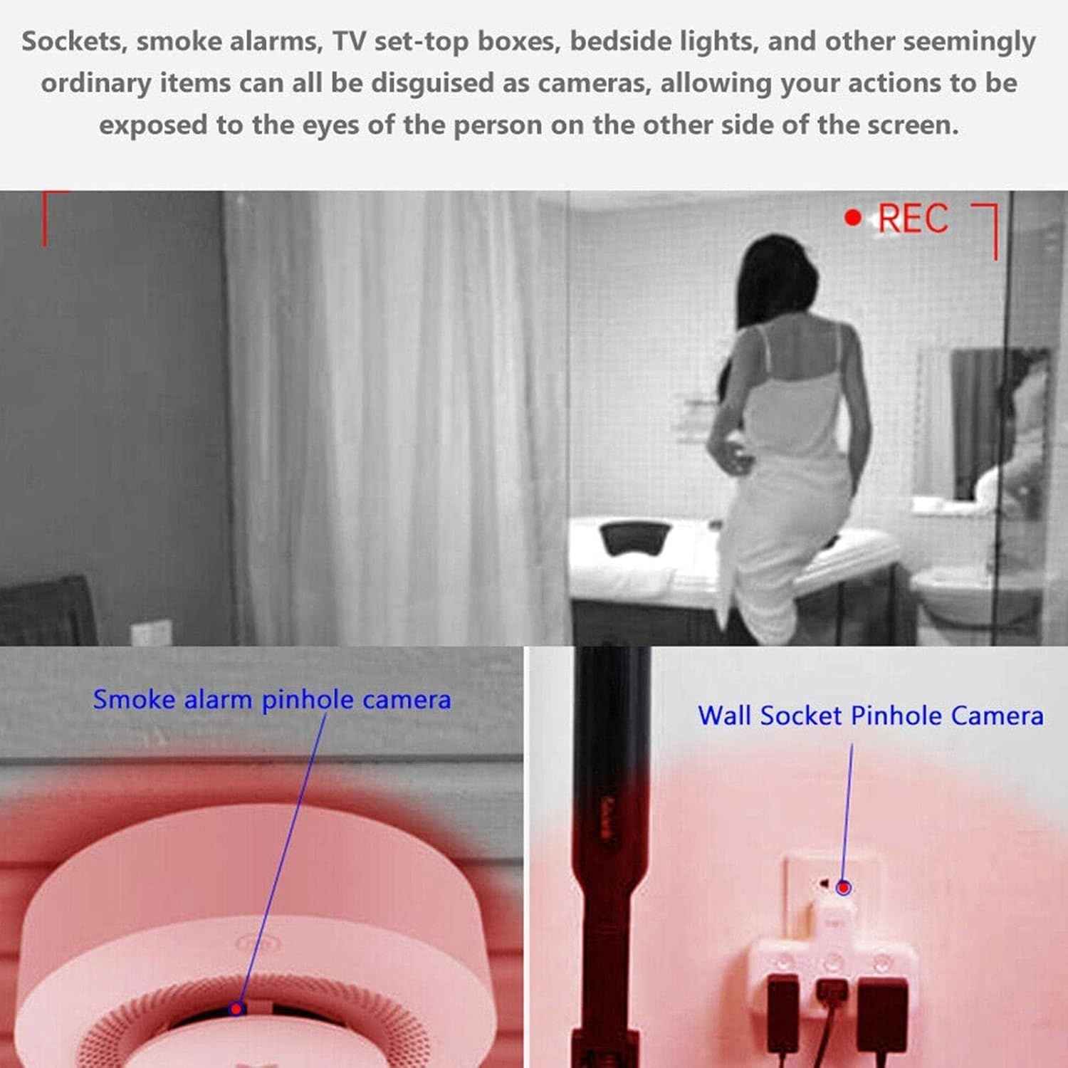 Mini Hidden Camera Detector – Portable Hotel Room Privacy Scanner with LED Physical Scanning