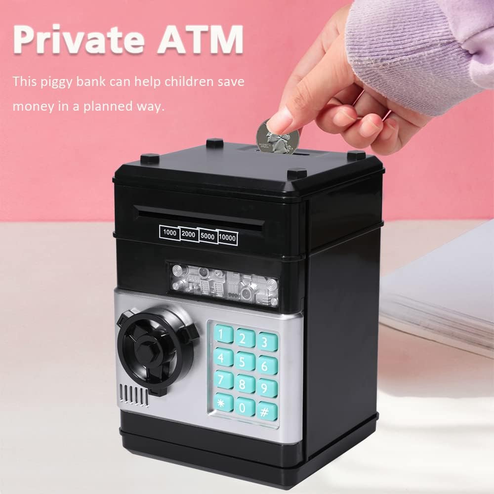 Electric Piggy Bank for Kids – Automatic Money Eating ATM Toy | Password Lock & Coin Slot Savings Bank - Infinitygallery.store