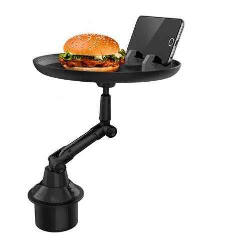3-in-1 Car Cup Holder Food Tray with Swivel Design & Phone Mount | Infinity Gallery