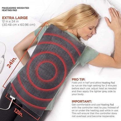 Calming Heat Multi-Purpose Electric Heating Pad with Digital Controller & Auto Shut-Off - Infinitygallery.store