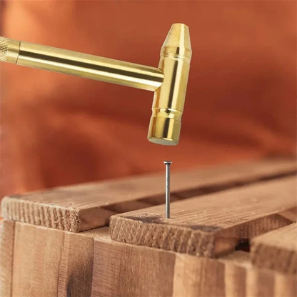 6-in-1 Multifunctional Copper Hammer – Mini Brass Hammer & Screwdriver Tool Kit - Infinitygallery.store