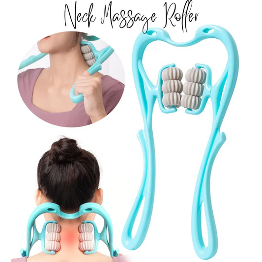 Neck Massage Roller – Dual Pressure Point Swan Design - Infinitygallery.store