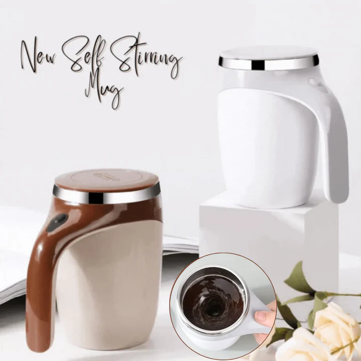 New Self-Stirring Mug – Automatic Mixing Travel Cup (380ml/12.85 oz) - Infinitygallery.store