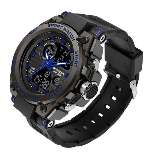 Outdoor Sports Dual Display Multi-Kinetic Electronic Watch | Infinity Gallery - Infinitygallery.store