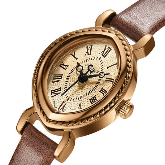 Oval Belt Quartz Fashion Watch – Compact, Waterproof & Stylish Design - Infinitygallery.store
