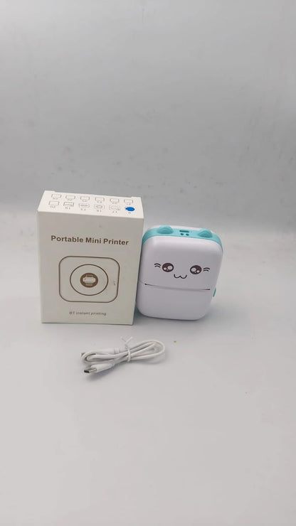 Portable Mini Pocket Printer – Bluetooth Thermal Printer (Inkless, 200 DPI) - Infinitygallery.store