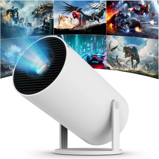 Mini Smart Projector – Portable Cinema with 5G WiFi, Android 11 & 130” Display - Infinitygallery.store
