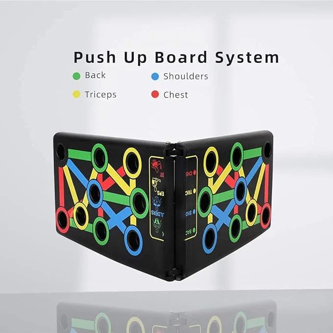 Push-Up Board System – Color-Coded, Non-Slip, Collapsible & Ergonomic - Infinitygallery.store