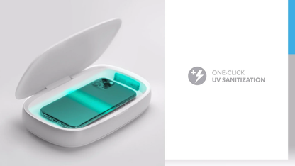 Q Power UV Sanitizing Box with Wireless Charging – 2-in-1 Clean & Charge Solution - Infinitygallery.store