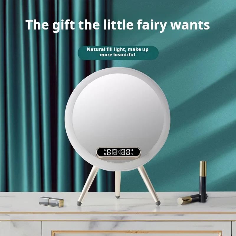 Magic Mirror Q6 – Smart Makeup Mirror with 15W Wireless Charging, Bluetooth Speaker & Clock - Infinitygallery.store