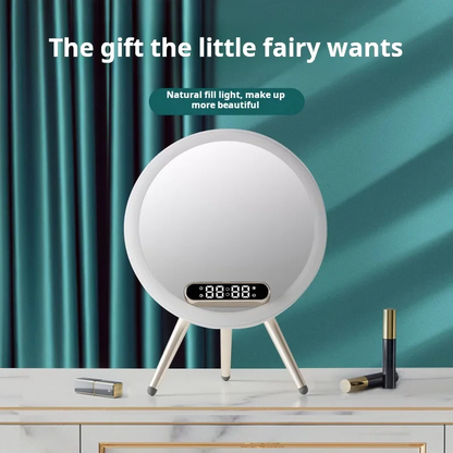 Magic Mirror Q6 – Smart Makeup Mirror with 15W Wireless Charging, Bluetooth Speaker & Clock - Infinitygallery.store
