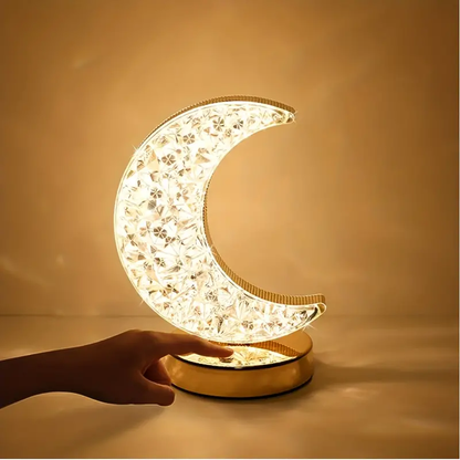 Crystal Moon 🌙 Table Lamp – Add a Touch of Magic to Your Space - Infinitygallery.store
