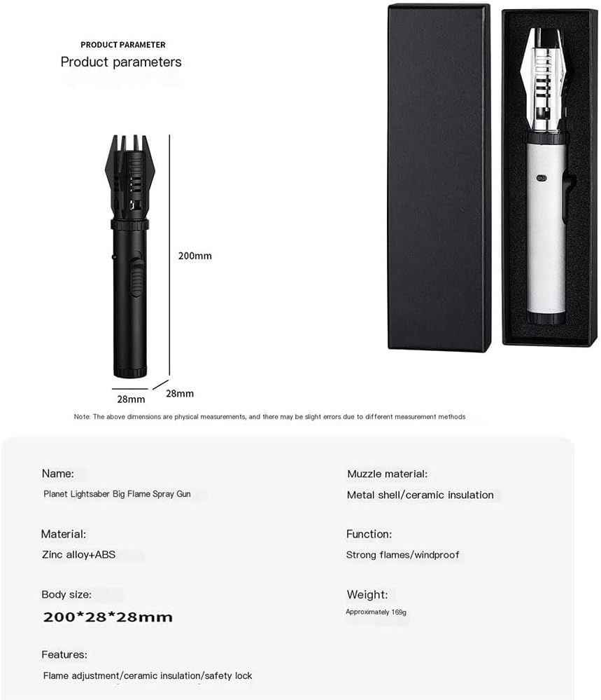 Planet Lightsaber Torch Lighter – Refillable Butane Jet Flame Windproof Design