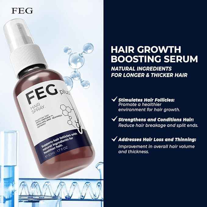 Hair Growth Spray PLUS with 5% Minoxidil – Accelerates Growth & Reduces Thinning (Original)