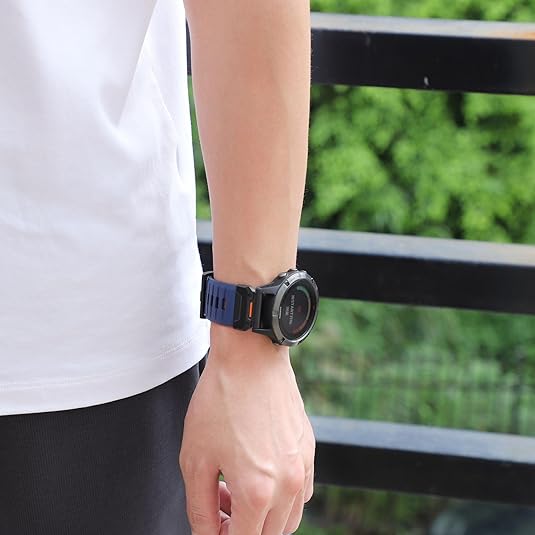 Heavy-Duty Silicone Watch Strap – Rugged Buckle Edition for Apple Watch & Smartwatches - Infinitygallery.store