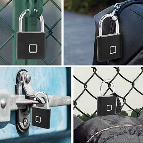 Smart Fingerprint Padlock – Keyless, Rechargeable & Multi-User Access