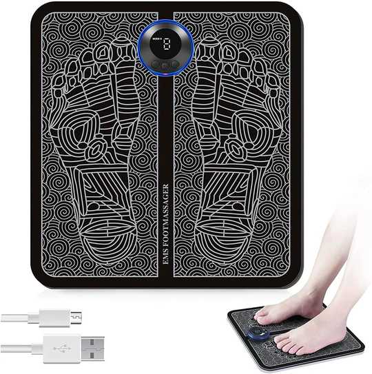 Portable EMS Foot Massager – 6 Modes for Relaxation & Circulation - Infinitygallery.store