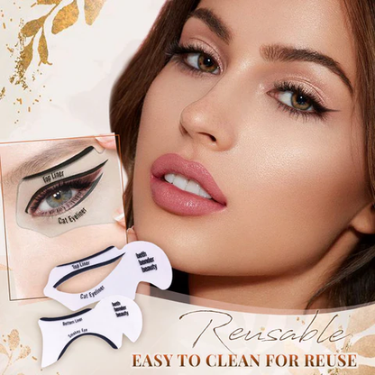 Eyeliner Stencil Set – Perfect Cat Eyes & Smokey Eyes in Seconds - Infinitygallery.store