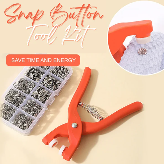 Snap Button Tool Kit – No-Sew Snap Fastener Set for DIY Clothing & Crafts - Infinitygallery.store