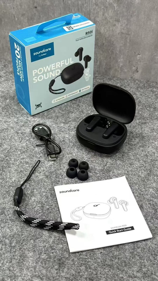 Soundcore R50i by Anker – True Wireless Earbuds with BassUp™, 30H Playtime & AI Call Clarity