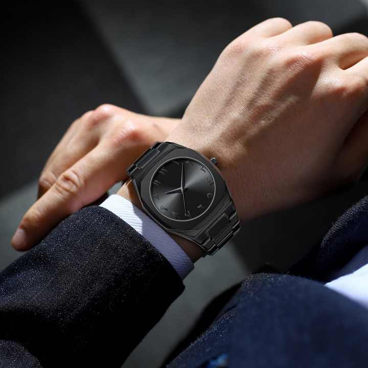 Stainless Steel Arabic Watch – Classic Numerals & Timeless Elegance - Infinitygallery.store