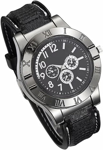 Military USB Lighter Watch for Men – Windproof, Rechargeable & Stylish - Infinitygallery.store