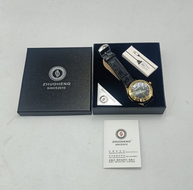 Military USB Lighter Watch for Men – Windproof, Rechargeable & Stylish - Infinitygallery.store
