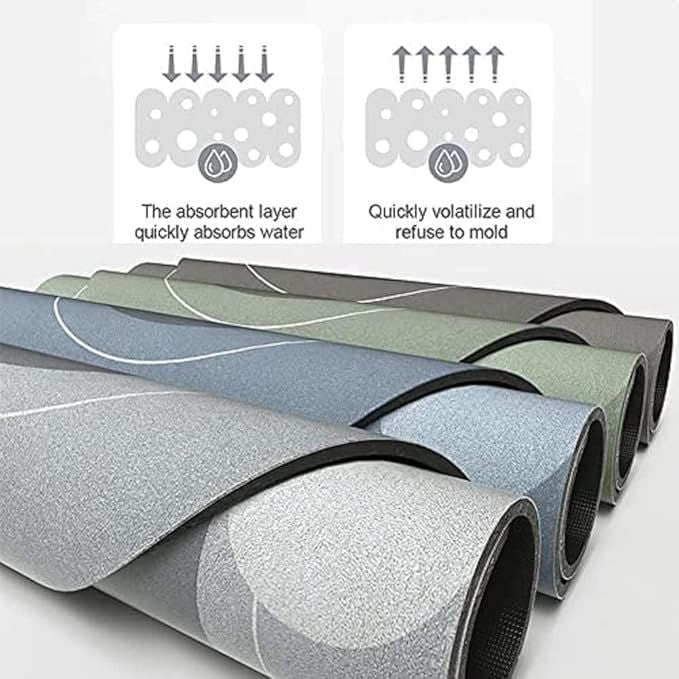 Super Absorbent Floor Mat – Quick-Dry, Non-Slip Rubber Mat for Bathroom, Kitchen & Entryway - Infinitygallery.store