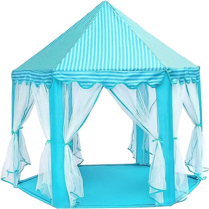 Sutekus Play Kids Tent – Indoor & Outdoor Hexagon Playhouse with Lights - Infinitygallery.store