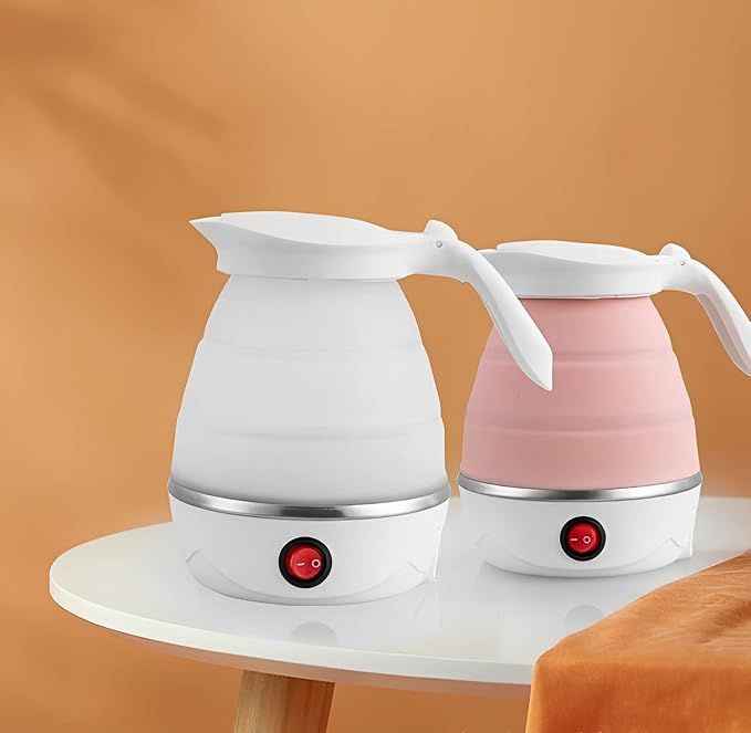Foldable Portable Electric Kettle – 600ml, Fast Boil, Food-Grade & Travel-Friendly Design