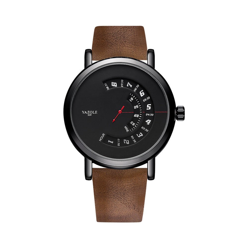 Men's Turntable Quartz Watch – Waterproof Casual Timepiece - Infinitygallery.store