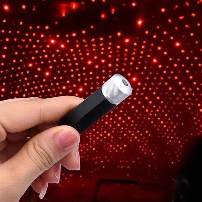 USB Roof Star Projector Light – 3 Light Modes for Car, Room & Party Decor