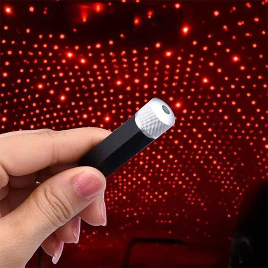 USB Roof Star Projector Light – 3 Light Modes for Car, Room & Party Decor