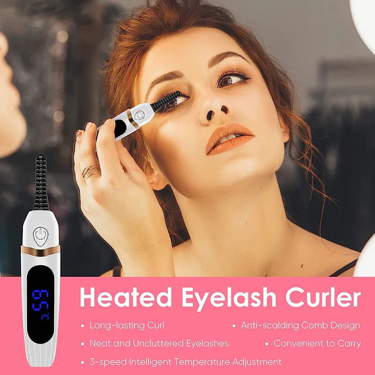 Electric Eyelash Curler – Long-Lasting Heated Curl - Infinitygallery.store