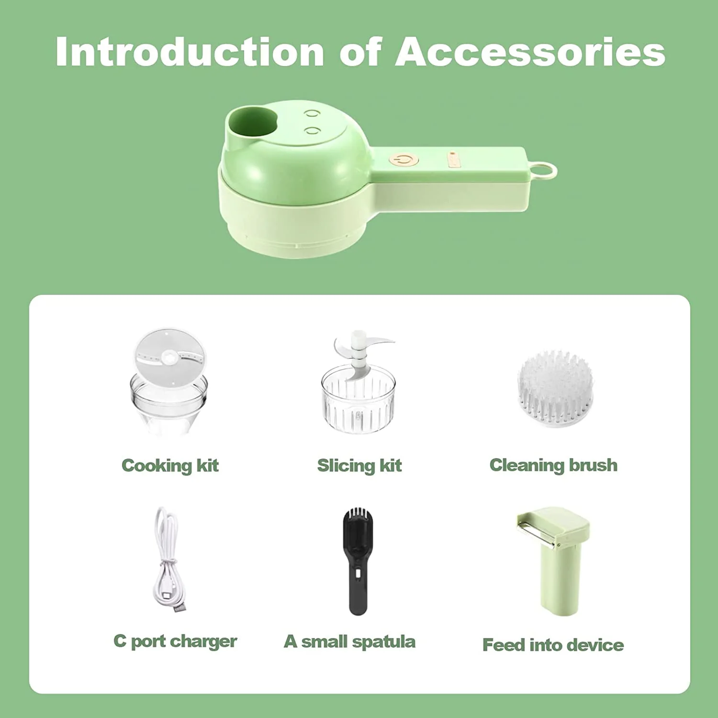 4-in-1 Electric Vegetable Cutter Set – Slice, Chop, Clean, Repeat! - Infinitygallery.store