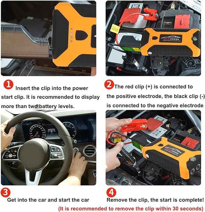 Entatial Lithium Jump Starter – Portable Emergency Car Battery Booster & Power Bank
