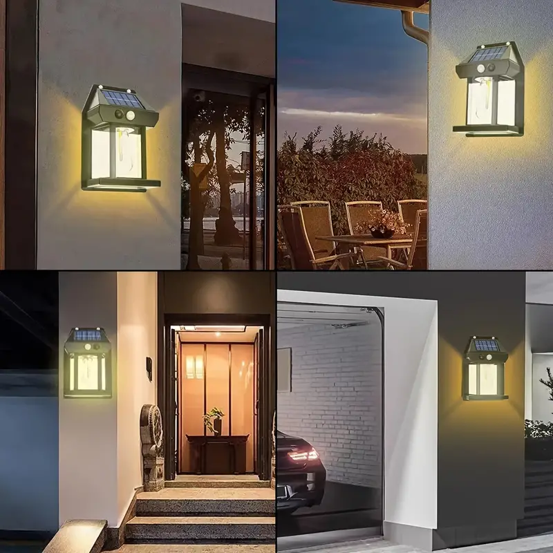 Solar Wall Lamp – Motion Sensor, 3 Lighting Modes, Auto-Charging & Weatherproof - Infinitygallery.store