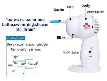 Cordless Ear Cleaner with Gentle Suction & Examining Light – Safe & Effective Wax Removal Tool