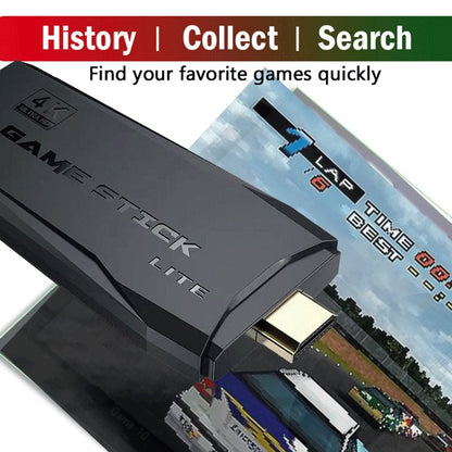 Wireless TV Game Console with Dual Wireless Controllers – 9 Simulators & 4K HDMI Output