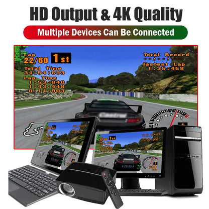Wireless TV Game Console with Dual Wireless Controllers – 9 Simulators & 4K HDMI Output