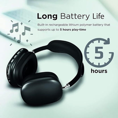 EchoWave P9 Wireless Headphones – Bluetooth 5.0, Noise Cancelling, Waterproof with Mic - Infinitygallery.store