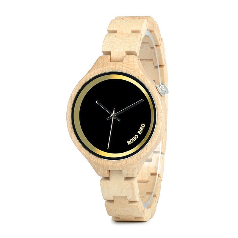 Men’s Wooden Watch – Business Casual Quartz Timepiece - Infinitygallery.store