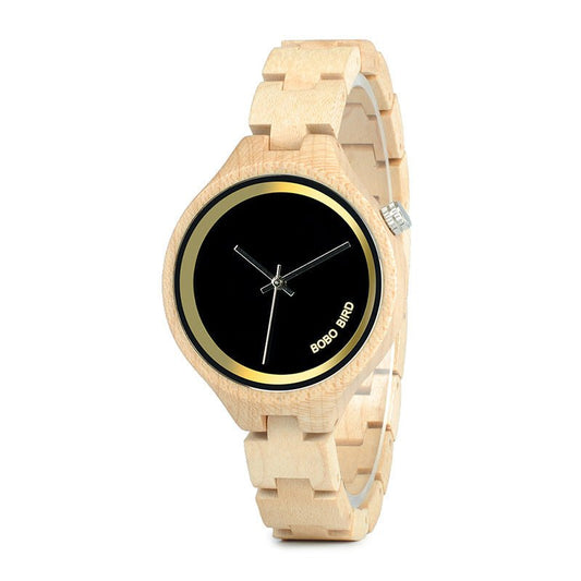 Men’s Wooden Watch – Business Casual Quartz Timepiece - Infinitygallery.store